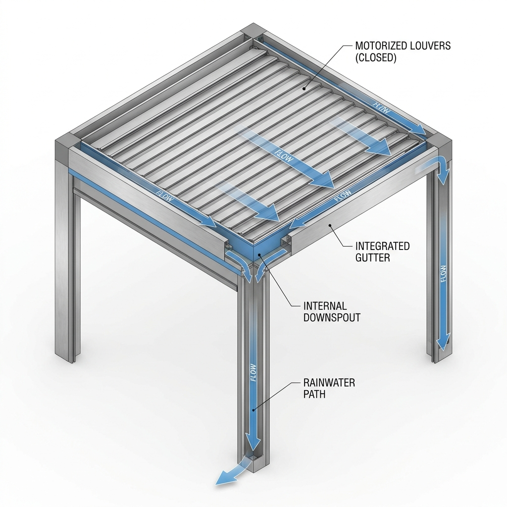 Aluminum Frame and Louvered Roof System