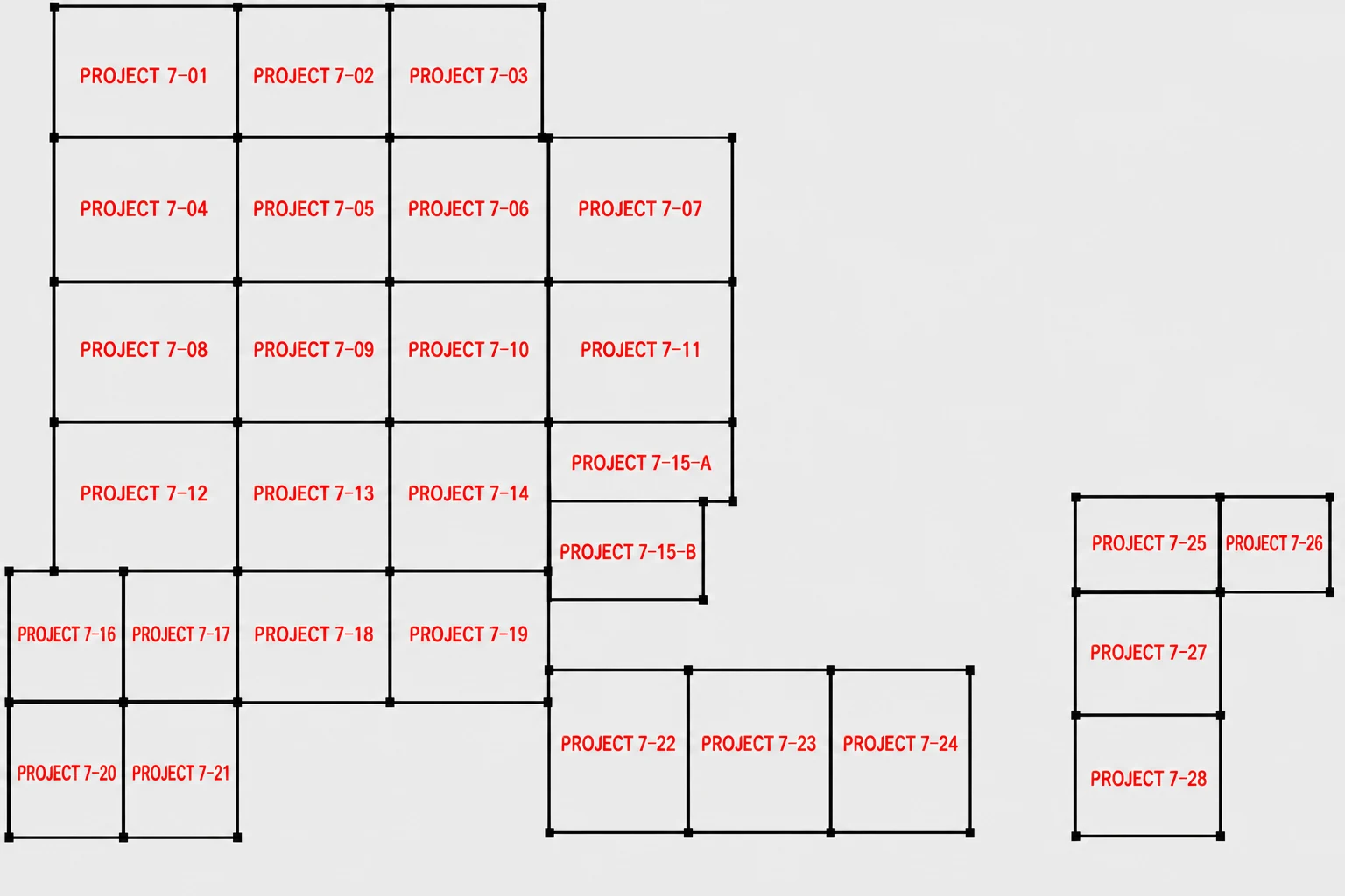 Numbered module drawing for the Nigeria JY250 project