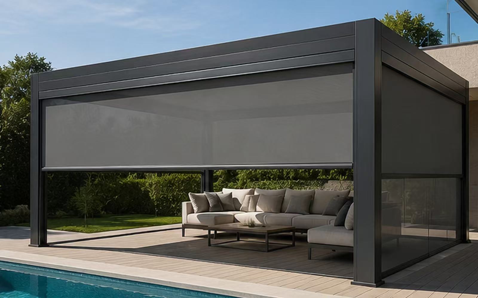 Aluminum pergola project references