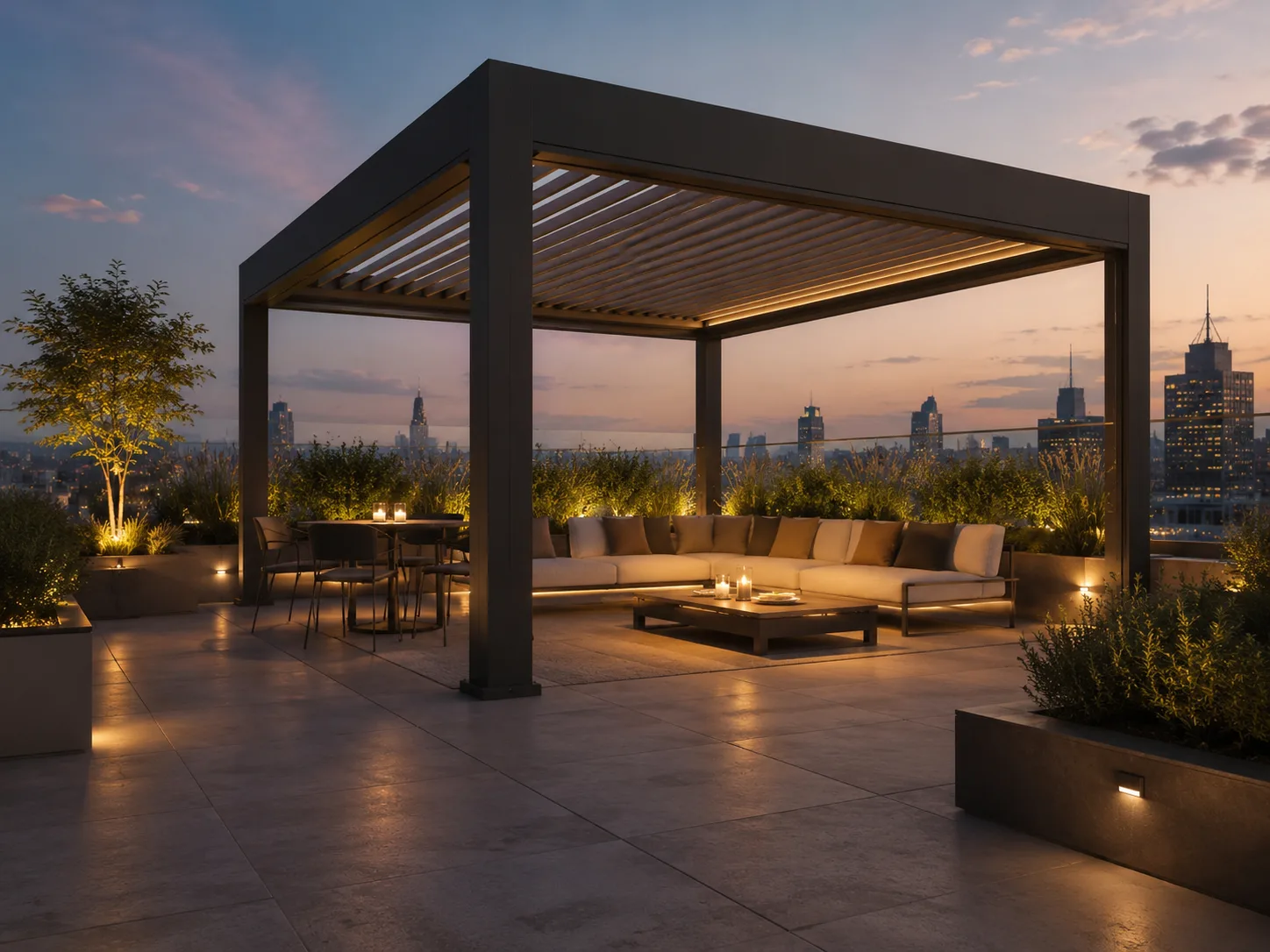 Rooftop Terrace Pergola