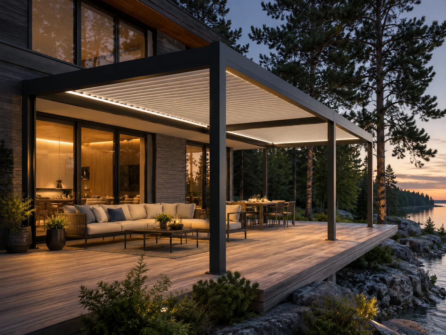 Lakeside and Waterfront Pergola