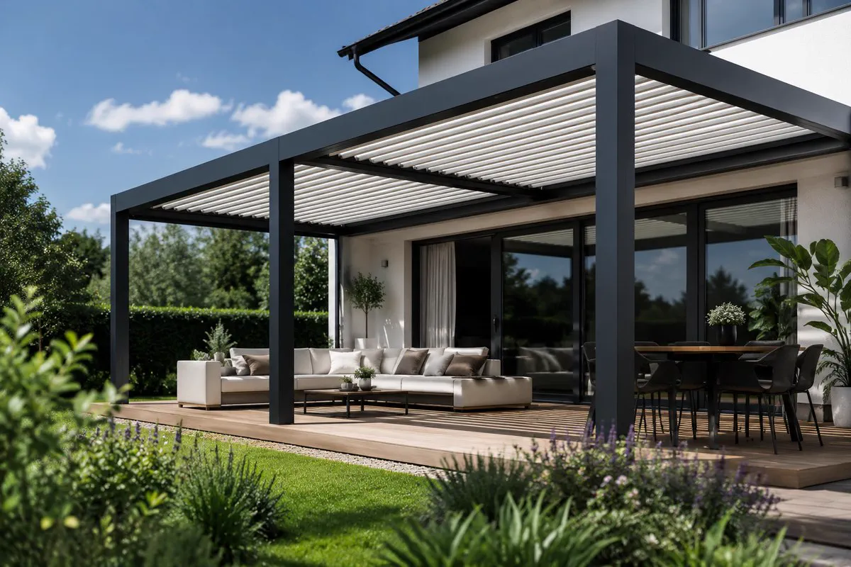 Factory-direct motorized pergola project support for export and outdoor construction buyers